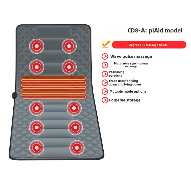 Multifunctional Full-Body Massage Mattress with Airbag Vibration & Heating