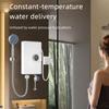 Electric Water Heater 5500W with Wall Mount and LCD Display Fast Heating with Smart Control Modes for Bathroom Hot Water Supply
