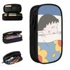 Anime Chibi Maruko Chan Pencil Cases Classic Pen Bags Kids Big Capacity School Supplies Zipper Pencil Box