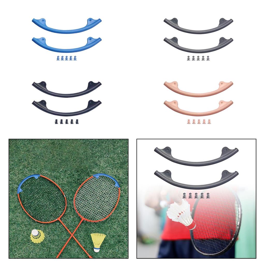 2x Badminton Racket Silicone Edge Protector To Protect Racket Frame and Strings