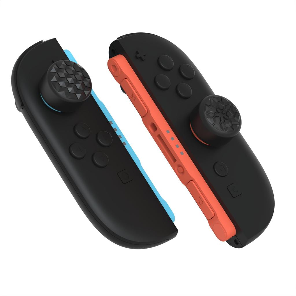 PlayVital QUANTUM Pro Ergonomische Daumenkappe für die 2025 Neue Switch 2 Drei Höhenverstellungen Verbessertes Zielen Diamanttextur Crack Bomb Design –