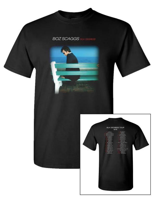 Boz Scaggs - Silk Degrees Tour T Shirt Black Unisex S-5XL 2 Sides Unisex T-Shirt M