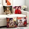 Heaven Officials Blessing Cushion Cover Antidustmite Sofa Cushion Decorative Office Cover Lounge Area Indoor Outdoor Use