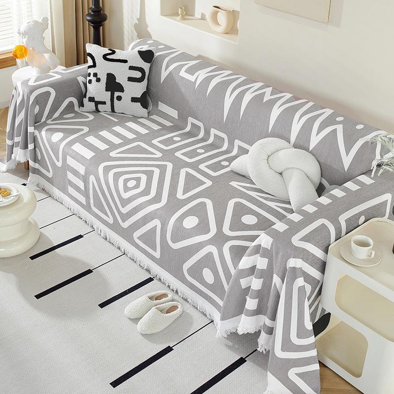 

Полотенце для дивана, полностью покрытое синели, универсальный чехол Four Seasons в пасторальном стиле, нескользящий, против царапин, универсальный универсальный чехол 90x180