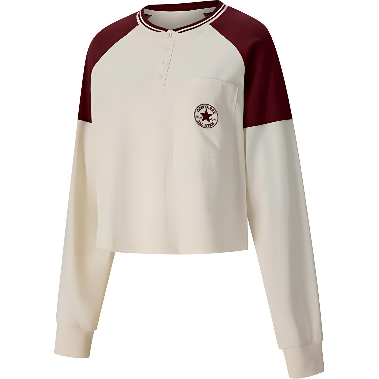 

New Converse Raglan Sleeve T Shirt Women s Apricot 10026040-A01 S