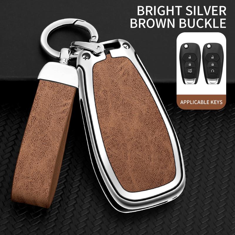 Zinc Alloy Car Key Case Cover Protector Shell For Chevrolet Cruze Cross Cobalt Captiva Spark Sonic Aveo Tracker Onix Rs Malibu