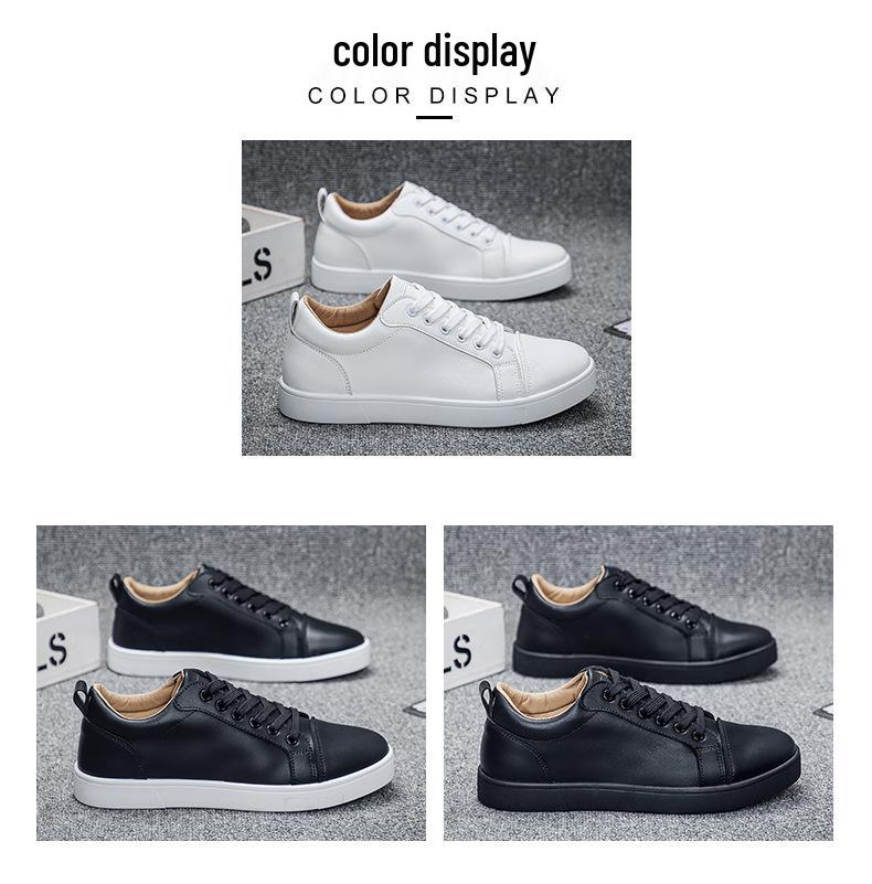 2026 Men's Korean Style White Fashion Sneakers: Trendy, Casual Sports Shoes for Students