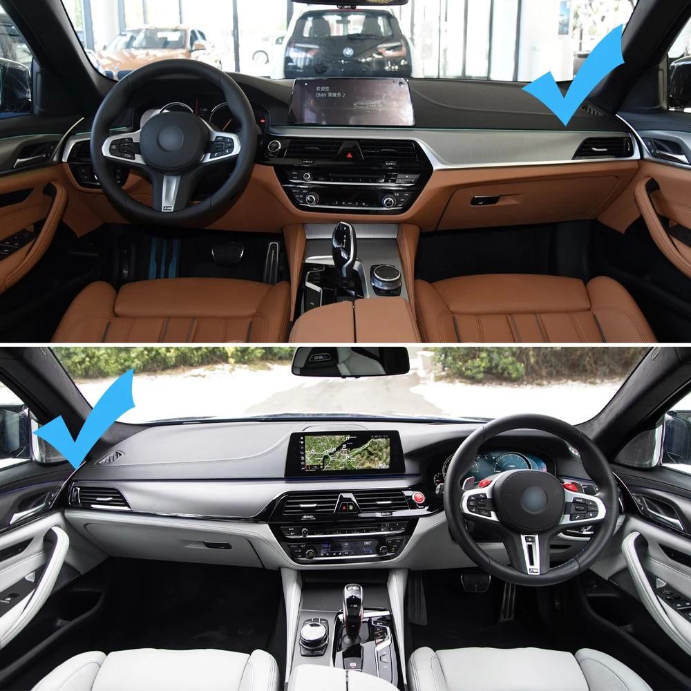 Car Front Rear Left Right Door Handle Inside Cover Trim Replacement For BMW 5 Series G30 G31 G38 F90 2017 2018