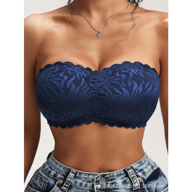 Spitzen-Trägerloser Bandeau-BH Unsichtbares Rückenfreies Bralette Für Damen