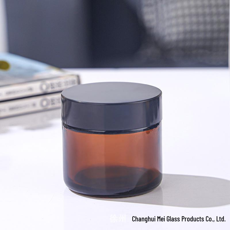 50g Bernsteinglasflasche: Gesichts-, Augencreme & Kerzenhalter, Tragbare Probengröße