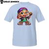 Urban Streetwear Graphic Tee – Cool Cartoon Rapper with Glasses and Chains