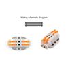 Cable Connector Orange Mini Quick Connector Universal Compact Cable Connector Household Wire Terminal Connector
