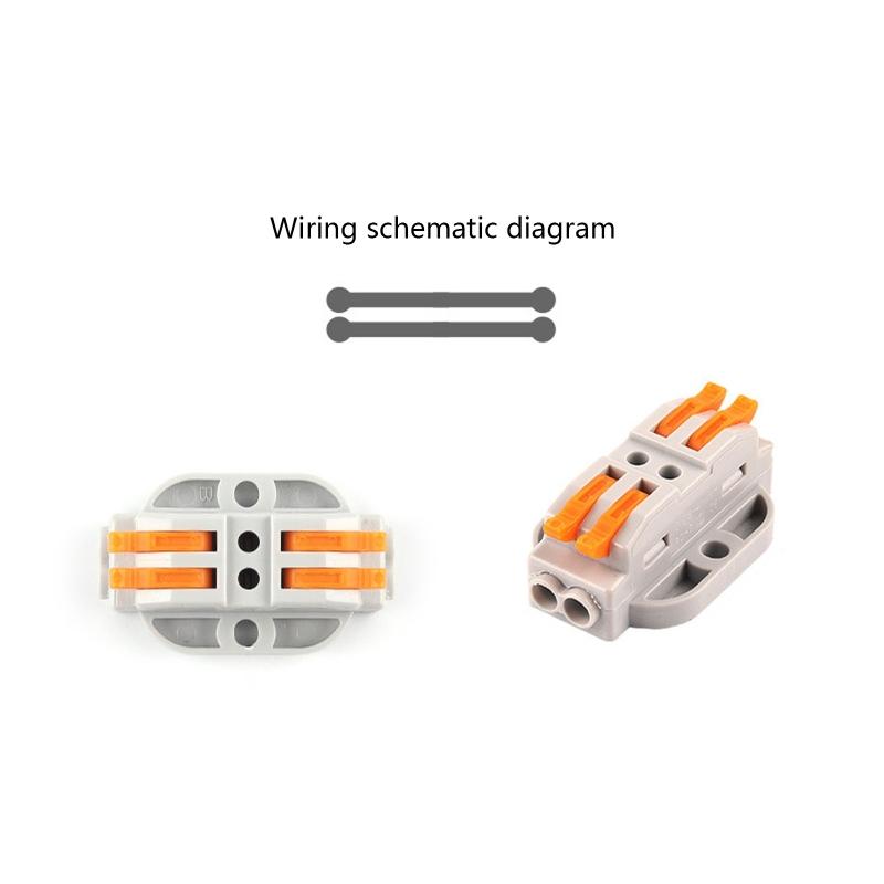 Cable Connector Orange Mini Quick Connector Universal Compact Cable Connector Household Wire Terminal Connector
