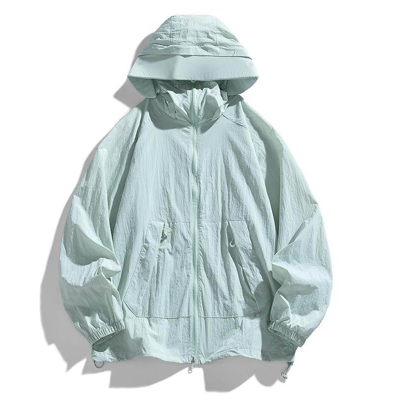 Roupa de Proteção Solar para Exterior Com UPF50 Seda Gelada E Proteção UV, Seda Gelada Ultra-fina E Respirável, Adequada Para Casais