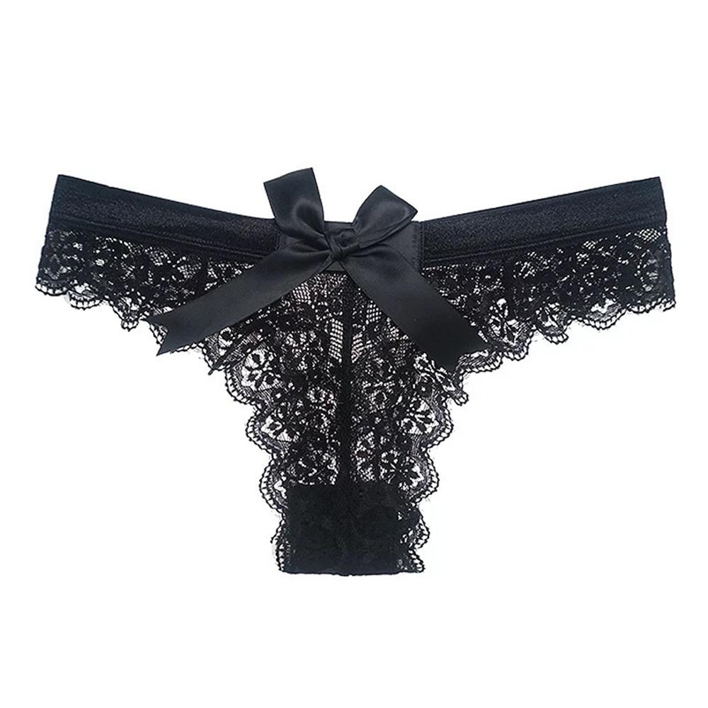 Lady Lace G String Thong Panties Sexy Sheer Knickers Women's Lingerie Briefs