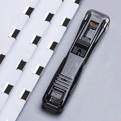 Zacisk biurowy zszywacz przenośny zacisk do spinania dokumentów dozownik dozownik zacisków biurowych do domu szkoły klasy biurko papier