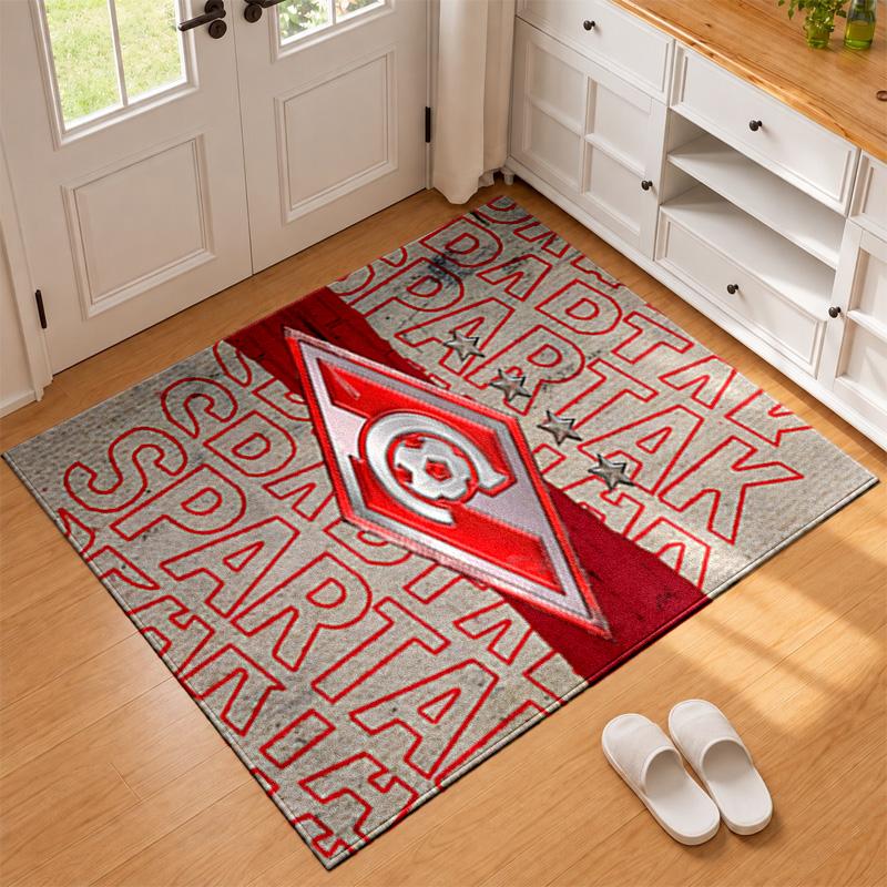 FC Spartak Moscow Carpet Door Mat for Living Room or Bedroom Protective Mat Under Chair Office Decoration Christmas Gift Birthday Present