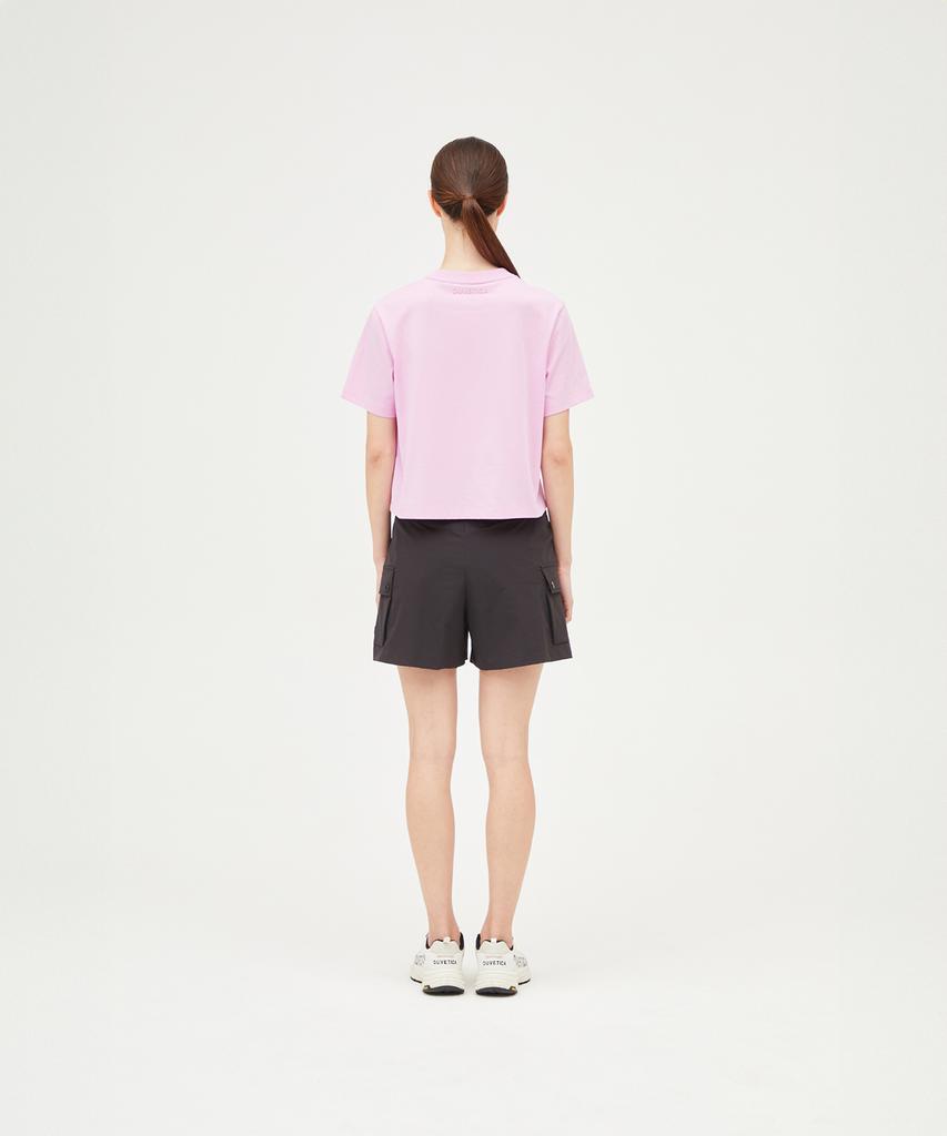 DUVETICA Mirasol Crop (Light Violet) (Women'S Short Sleeve T-Shirt)