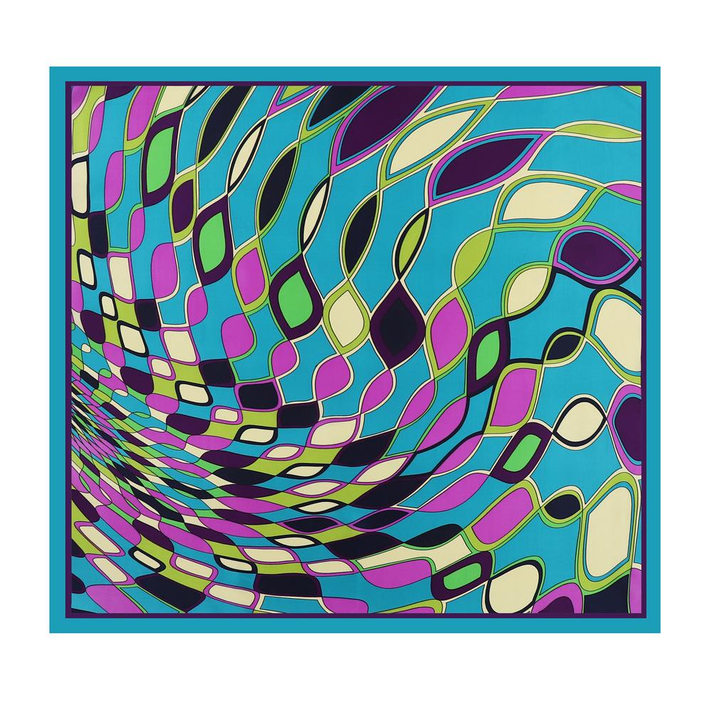 Wysokiej jakości luksusowe jedwabne szale z pałąkiem na głowę szaliki szalik dla kobiet łańcuszek jedwabny szal damski dekoracyjny szal