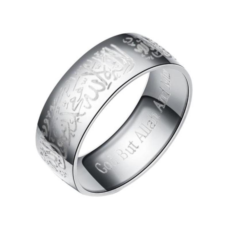 

Durable Finger Ring Rust Resistant Titanium Steel Easy To Take US 12 срібний