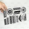 FOR TOYOTA TRO GR High Visibility Reflective Waterproof Decal Scratch Hide Sticker Fit Car Motorcycle Helmet Refrigerator