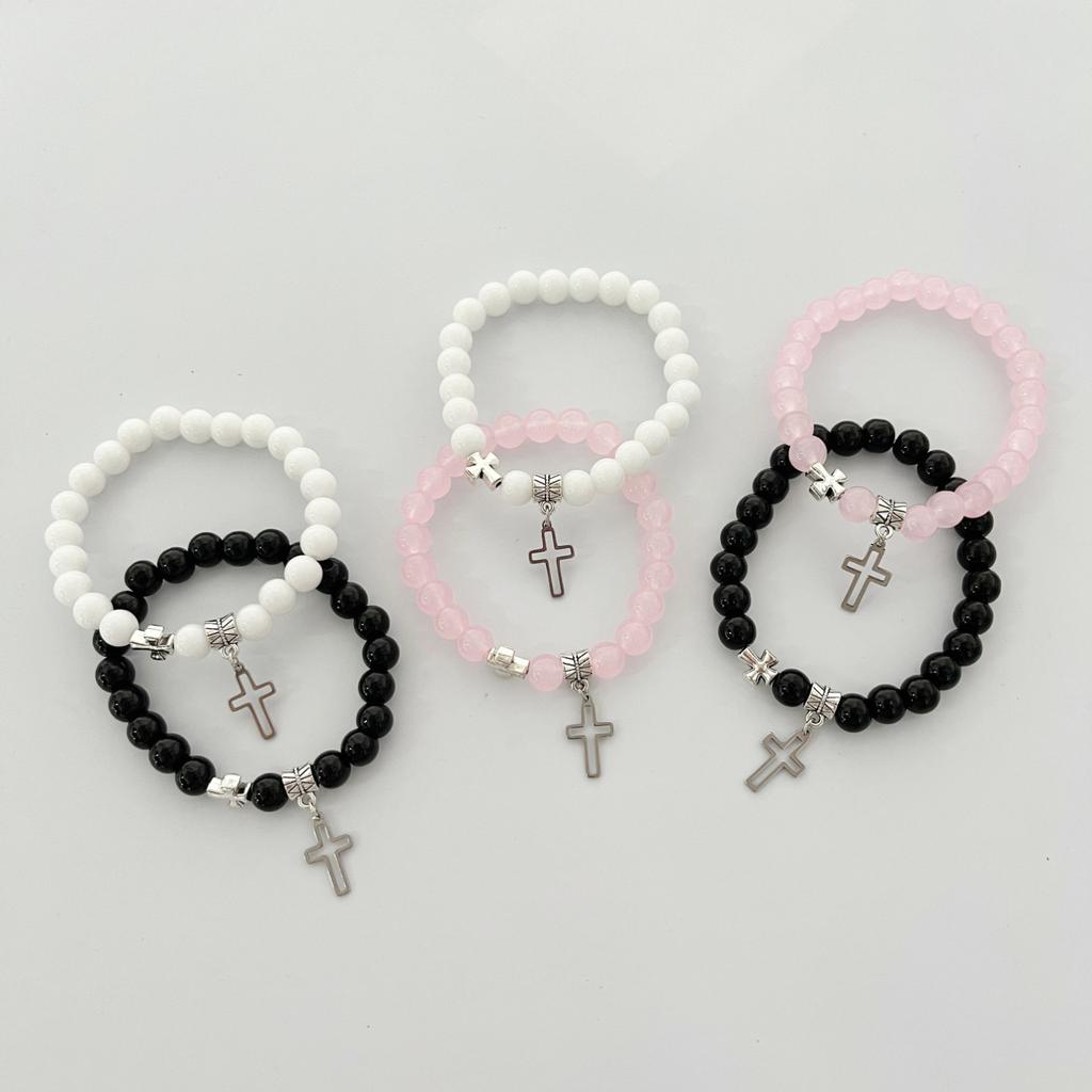 JYL TS Bracelet Men's Trendy Beaded Boosts Modern Charm & Success Luck