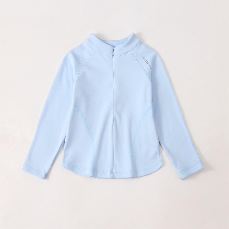 Children's 2025 Spring/Autumn Boys' Solid Round Neck Sweatshirt & Girls' Fashionable Korean-Style Shirt
