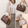 2026 Lente Trendy Eenvoudige Boston Print Kussen Handtas Crossbody voor Vrouwen
