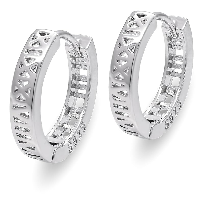 

[Adelina Style] silver hoop earrings Width 3.0mm Inner diameter 11mm Popularity Leave it on 1 pair ring earrings S925 Made of pure silver men s ladies