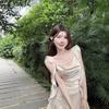 French haute dress women's summer new design streamer skirt short suspender skirt thin suspender skirt
