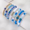 7Pcs Combo Latest Stylish Beach Surfer Bracelets Set | Multilayer Boho Happy Smile Heart Star Stretch Beaded Bracelets