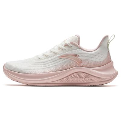 Slip Resistant Abrasion Resistant Low Top Casual Running Shoes Women's Ivory White Halo Pink Sneakers 922335571-4