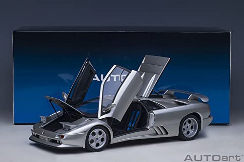 AUTOart 1/18 Scale Lamborghini Diablo SE30 Jota in Titanio/Metallic Silver (Finished Model) 79143