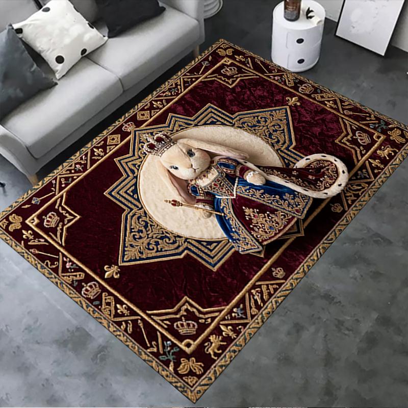 2025 New Cute Rabbit Carpet Rug for Living Room Bedroom Home Sofa Decoration,Kids play Non-slip Floor Mat07