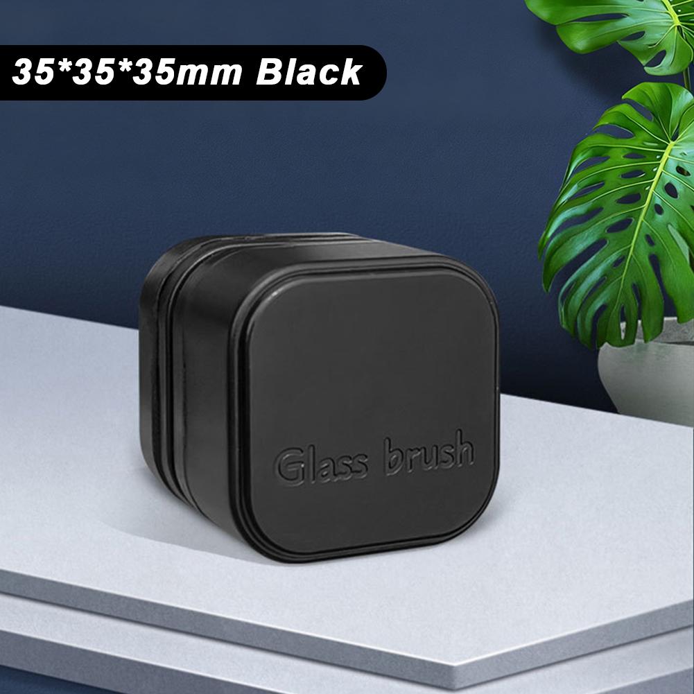 

Мини квадратная магнитная щетка для аквариума, плавающий скребок для водорослей для стекла, очиститель для изогнутого стекла, маленький аквариум, уход за аквариумом, мини-скребок CL-01 чёрный