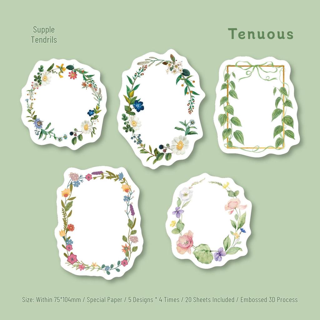 RetroStory Floral Bookmark & Card Craft Pack