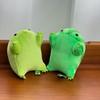 Kawaii Cartoon Anime Grüner Frosch Plüsch Schlüsselanhänger Dekomprimieren Tiere Flauschige Frosch Figur Weicher Frosch Plüschanhänger Niedliche Ornamente