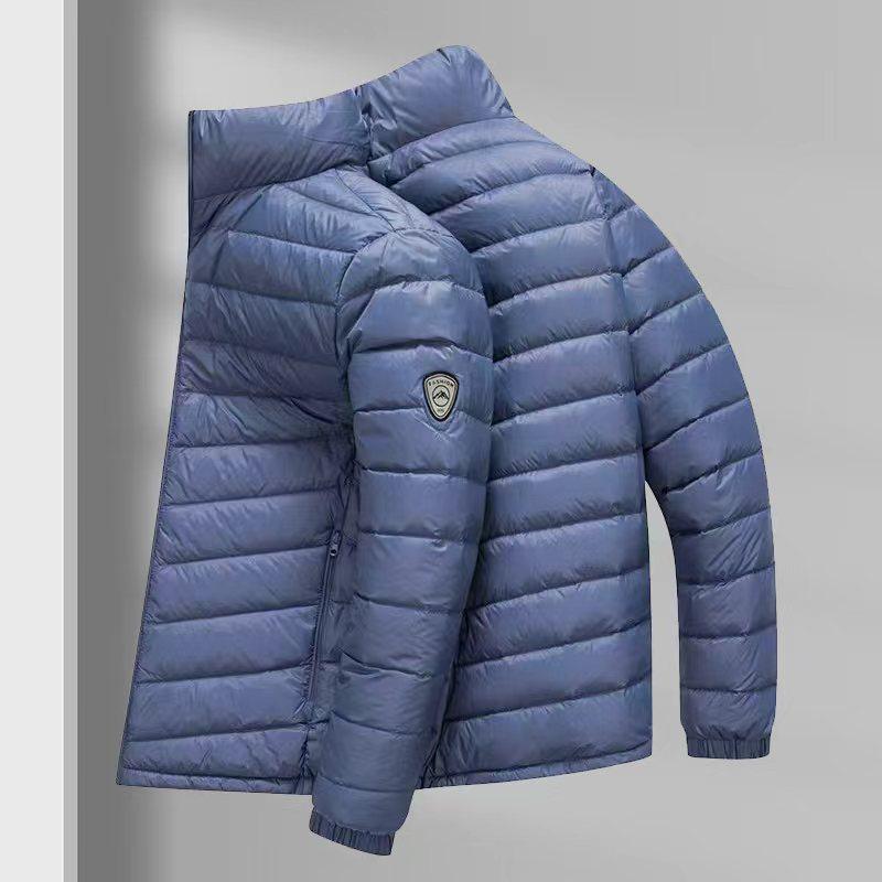 Men's Winter Down Jacket: High-Quality, Lightweight, Stand Collar, Fashionable, Warm, and Portable Outerwear