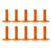 10pcs Rubber Golf Tee Holder for Range Driving Practice, and Reusable, Orange 26s_gp1