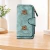 COMPANY Little Bear Long Zipper Wallet, Large Capacity Card Holder, Unisex Clutch Bag, Fashionable Zipper Coin Purse, Suitable for Daily Use, A Great