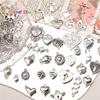 Love Heart Pendant Charm Alloy Jewelry for DIY Bracelets & Necklaces