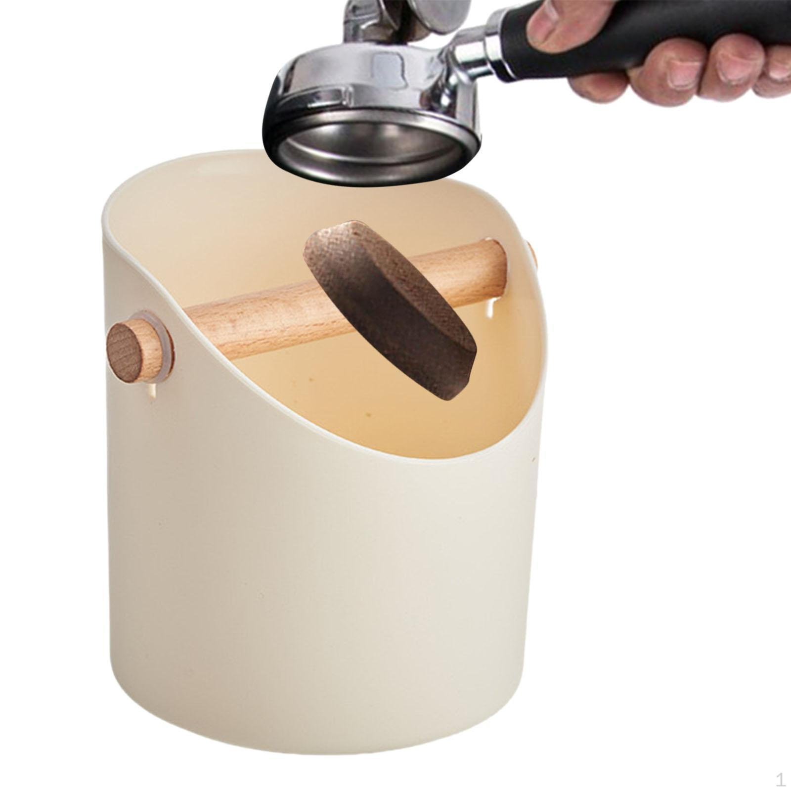 

Coffee Knock Box Tool Removable Bar Space Saving Storage Bucket Espresso Grounds for