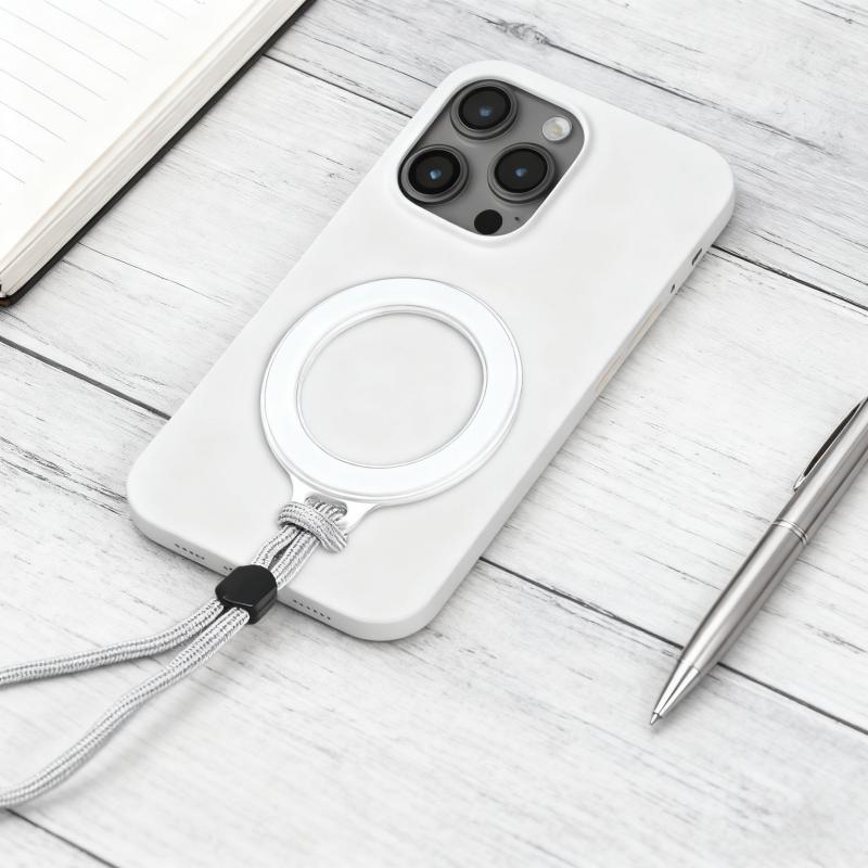 2pcs Magnetic Cell Phone Lanyard With Strap Fashion Protective Cover Anti-Lost Keychain Case