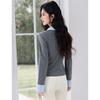 Women's Color-Block Layered Knitted Shirt Top