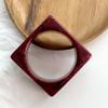 Geometric Resin Bangles Irregular Retro Hand Ring Temperament Chunky Bracelets  Lady