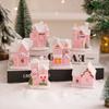 Luminous Christmas Glowing Small House Resin Christmas House Ornament  Home Xmas Decor