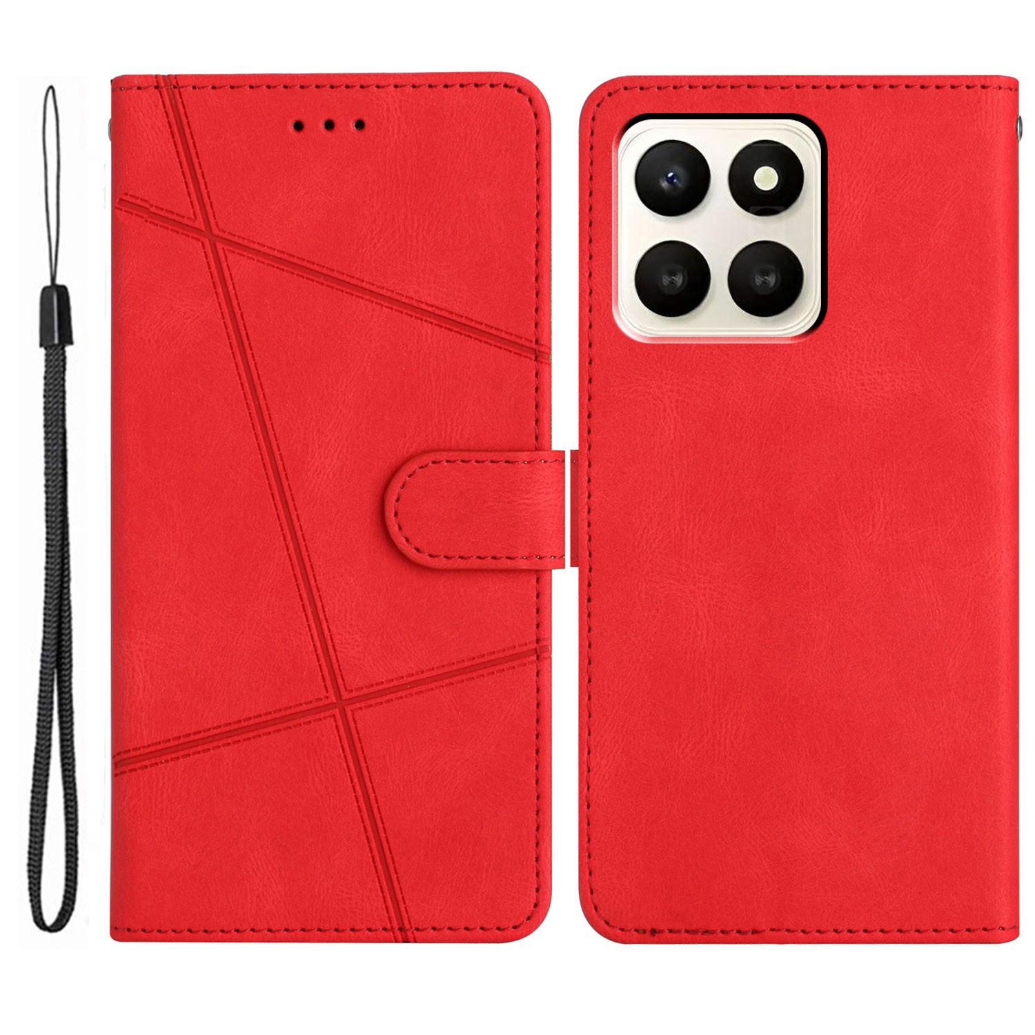 

For Honor X7d 5G Case Crazy Horse Texture PU Leather Wallet Stand Phone Cover