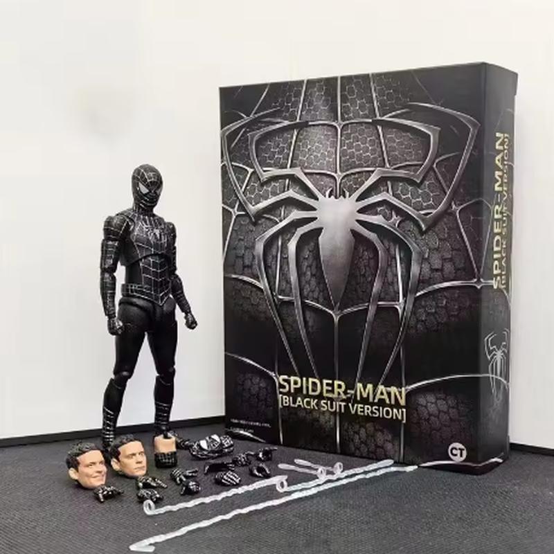 

Новый Ct Factory Shf Тоби Магуайр Черный Костюм Человек-Паук 3 Герой Без Возвращения Комиксы Питер Паркер Может Сделать Модель Игрушка Подарок