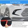 Car Accessories Compatible with Toyota New Grand Highlander 2024 2025 2026 Exterior Front Fog Light Lamp Cover Trim ABS 2PCS(Glossy Black Style)