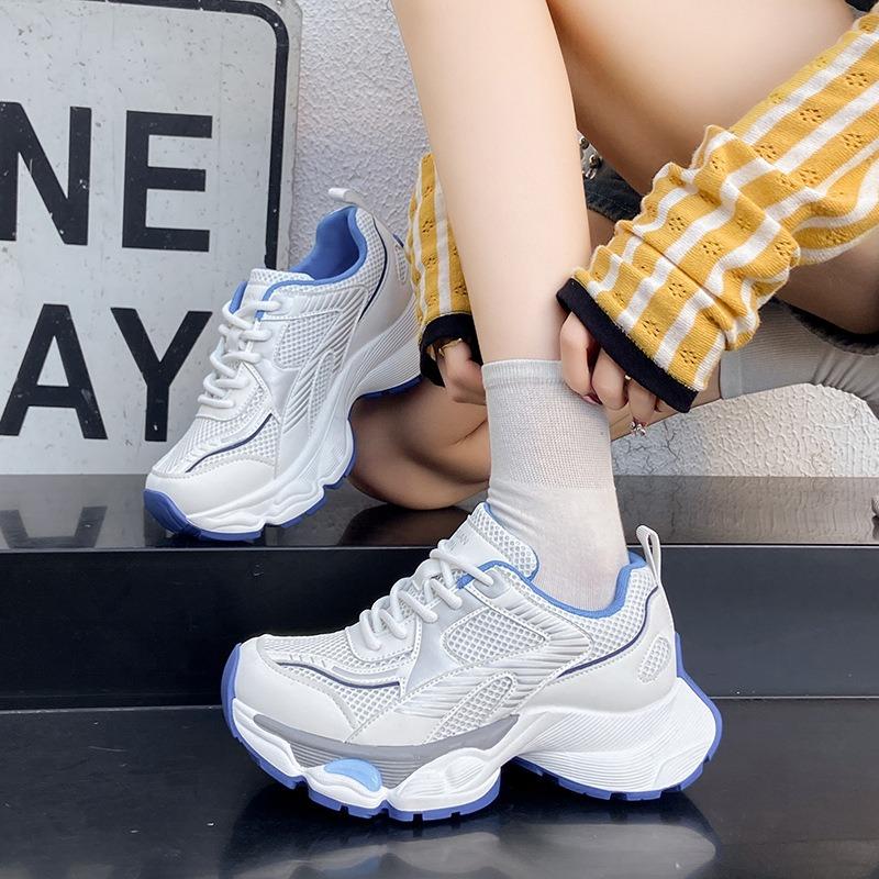 Mesh breathable non-slip platform shoes women's summer new casual fashion versatile sports shoes running shoes